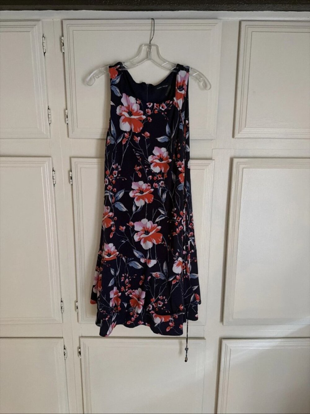 IVANKA TRUMP Multicolor Ruffle Drop Waist Tiered Dress Size Medium